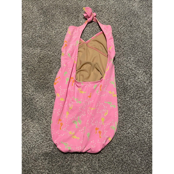 Pink Flamingo Print Women's Swimsuit - Picture 2 of 6